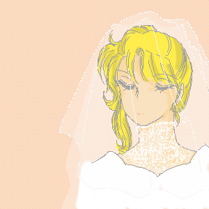 ウェディングドレスの雪